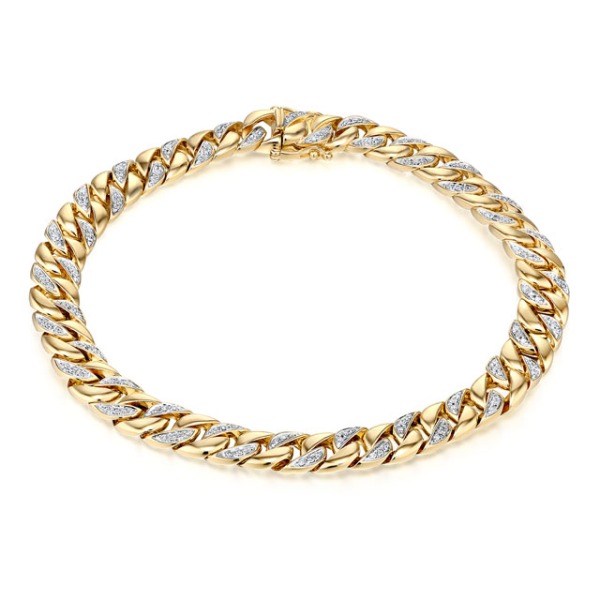 Gold Bracelet with Diamond