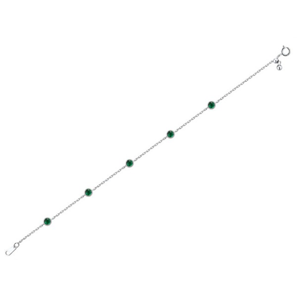 Gold Bracelet with Emerald