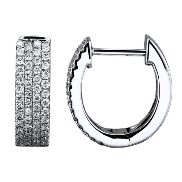 Gold Earrings with Diamond