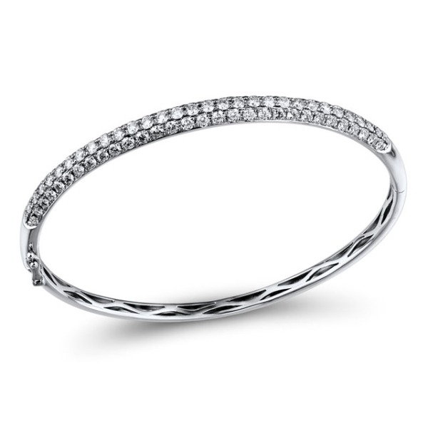 Gold Bangle with Diamond