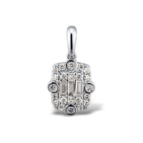 Gold Pendant with Diamond