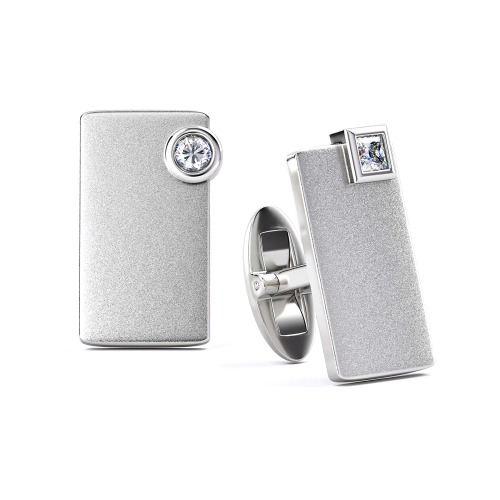 Gold Cufflinks with Diamond