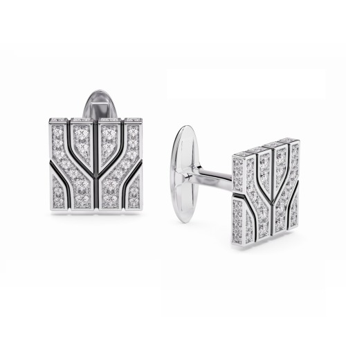 Gold Cufflinks with Diamond
