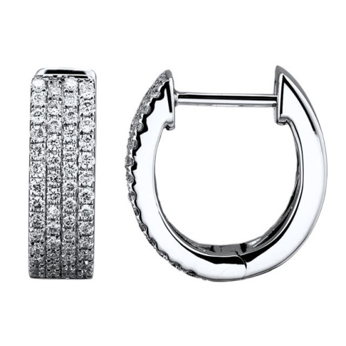 Gold Earrings with Diamond