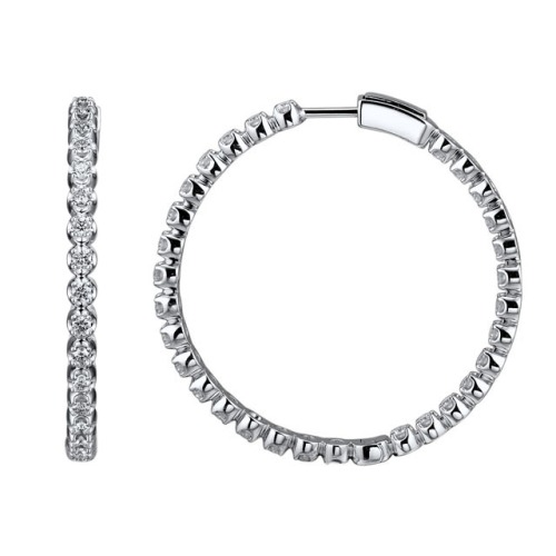 Gold Earrings with Diamond