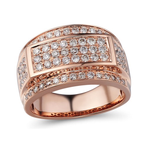 Gold Mens Ring with Diamond