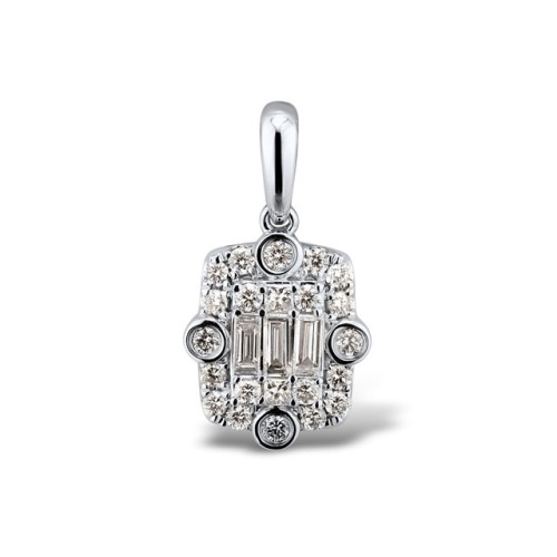 Gold Pendant with Diamond