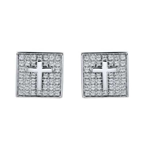 Gold Mens Earrings with Diamond